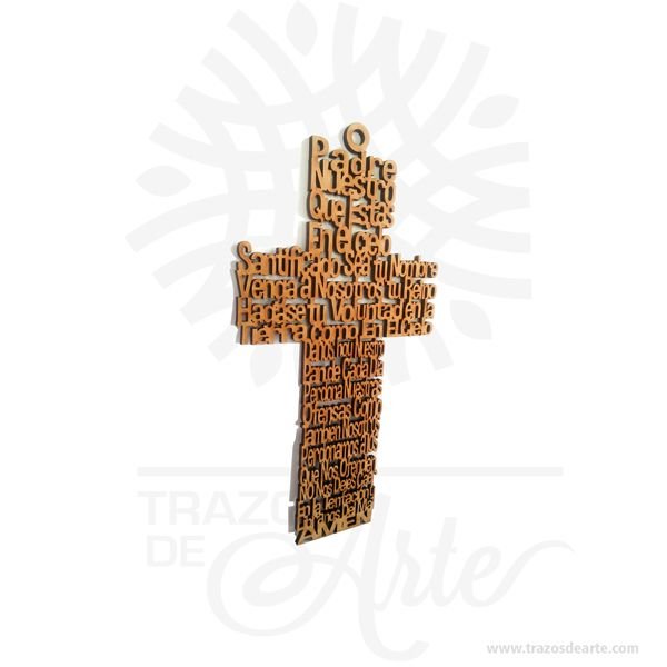 Cruz Padre Nuestro En Madera Mdf Yo Compro Online