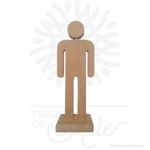 Figura hombre en madera MDF 18 mm de 27 x 10 x 6 cm C/U, estas figuras decorativas aportan un toque muy especial a la decoración.Son recordatorios muy especiales ideal para adornos en bodas, bautizos, fiestas infantiles, cumpleaños y todo tipo de eventos.Estas bonitas figuras son un regalo encantador o una decoración perfecta para el hogar, lo puedes personalizar con tu nombre, tus iniciales o algún diseño especial.Este es un maravilloso regalo, suvenir; empresarial o para amigos y familiares.Hermosos recuerdo son en madera MDF de excelente calidad, todos se pueden grabar.En la actualidad se utilizan diariamente como merchandising publicitario por parte de marcas o accesorio por jóvenes, y se encuentran en distintos estilos, formas y decoración.Tenga en cuenta que la madera es un material único, por lo que cuándo lo reciba será similar, no exactamente al de la foto.Figura hombre en madera MDF 18 mmMaterial: MDF de 18 mm de alta calidadColor: Descripción en fotoTamaño 27 x 10 x 6 cm C/UFecha estimada de entrega: De 5 a 7 días hábiles (en Bogotá, Medellín, Cali), al resto del  país de 7 a 14 días.Recuerda que el tiempo de entrega comienza a partir del momento en que tu pago sea confirmado.Todos los productos son entregados al domicilio que informaste al realizar la compra.Vendido y enviado por: Trazos de Arte.Envió rápido y seguro.PersonalizaciónRealice un pedido personalizado, podemos agregar lo que desee, como nombre, fecha, frase, logotipo, imagen o empaque regalo.Ofrecemos: Grabado por láser, grabado CNC Router, sublimado o papel adhesivo, el precio varía según el tipo de personalización que desee, encontrara más información en Servicios en nuestro menú secundario.Si desea cotizar o tiene preguntas presione el botón Cotizar personalización con gusto las responderemos.¿Como comprar?Selecciona tu producto. Si tienes alguna duda por favor escríbenos.Haz clic en el botón de compra y la cantidad que deseas.Ingresa los datos de facturación y entrega.Realiza el pago de tu pedido.Recibe el pedido en tu domicilio.En nuestra plataforma encontrarás el método de pago que más se ajusta a tu necesidad.