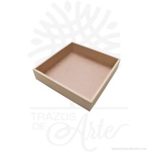 Bandeja en MDF sencilla 20 x 20 x 6 cm - Precio COP