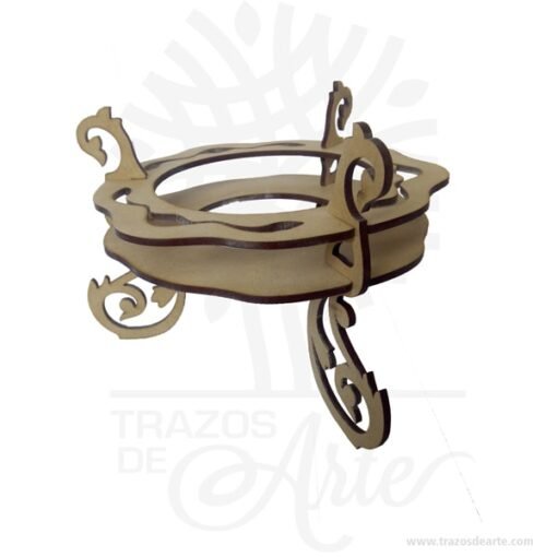 Soporte base para Jarrón en madera MDF
