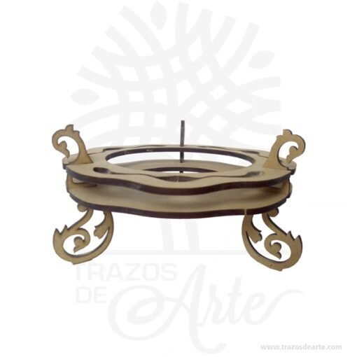 Soporte base para Jarrón en madera MDF