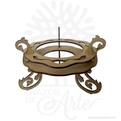 Soporte base para Jarrón en madera MDF