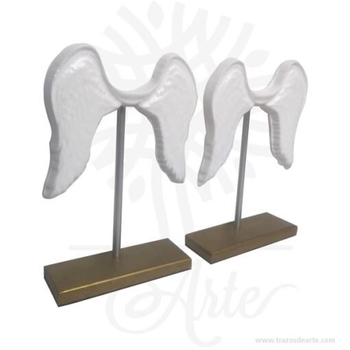 Alas de ángel en madera de pino