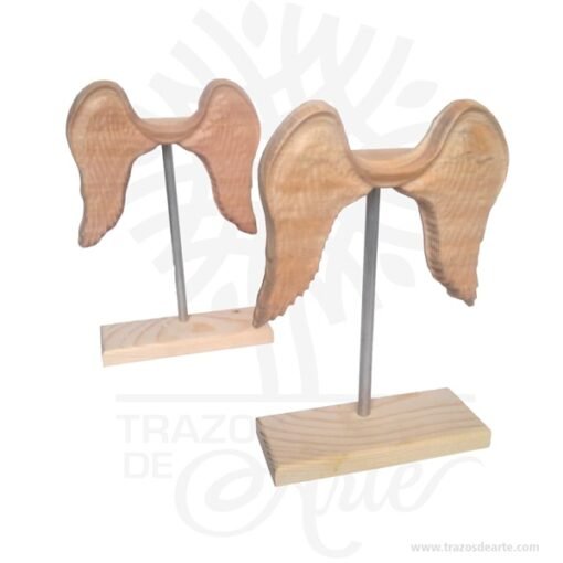 Alas de ángel en madera de pino