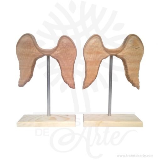 Alas de ángel en madera de pino