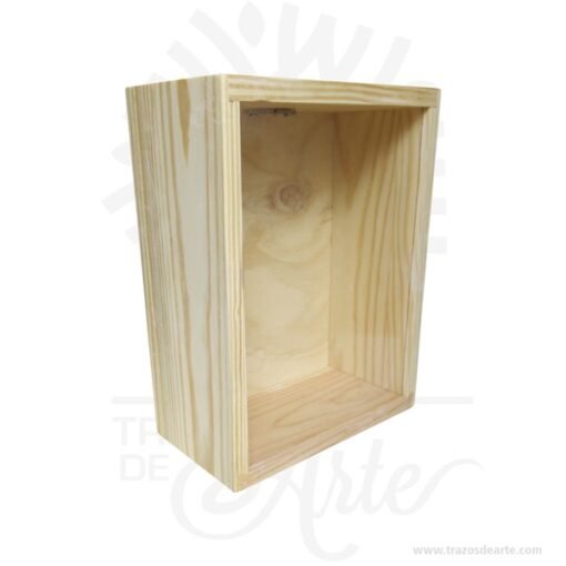 Alcancía en madera de pino con acrílico para personalizar 25 x 20 x 10 cm