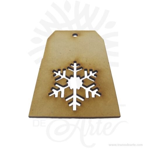 Aplique copo de nieve Pack x 12 unidades