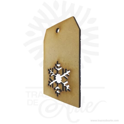Aplique copo de nieve Pack x 12 unidades