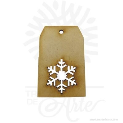 Aplique copo de nieve Pack x 12 unidades