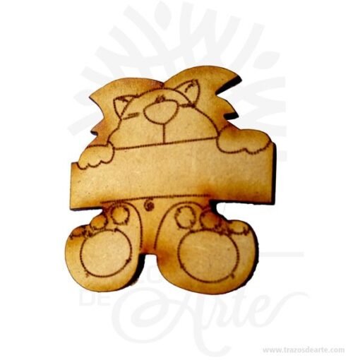 Aplique para fiesta infantil en MDF Pack X 12