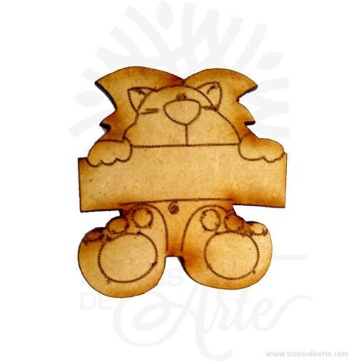 Aplique para fiesta infantil en MDF Pack X 12