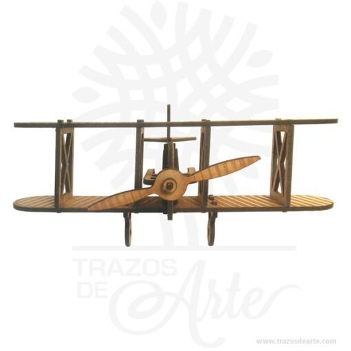 Avión Antiguo juguete en madera MDF