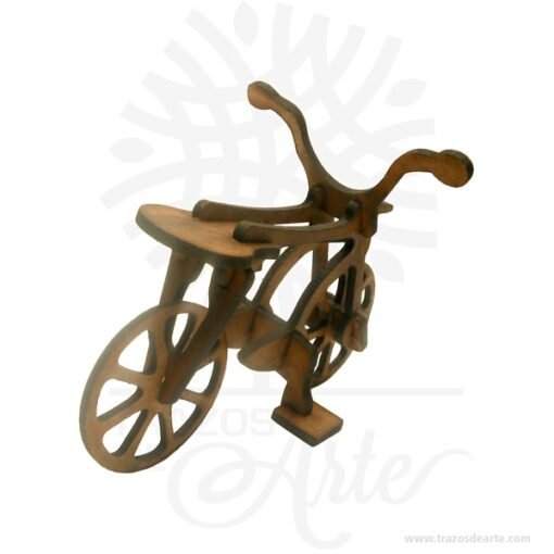 Bicicleta en madera MDF Pack X 3 unidades