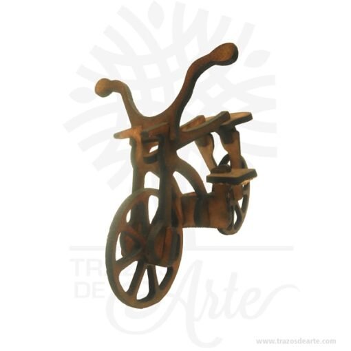 Bicicleta en madera MDF Pack X 3 unidades