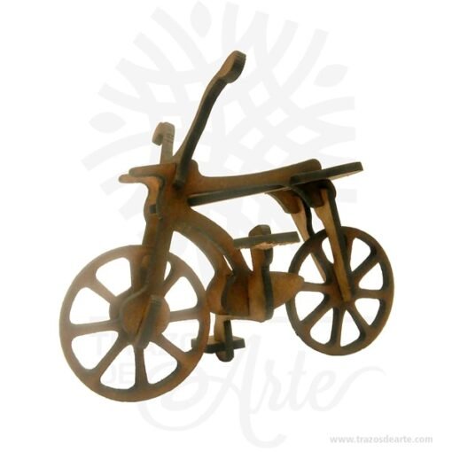 Bicicleta en madera MDF Pack X 3 unidades
