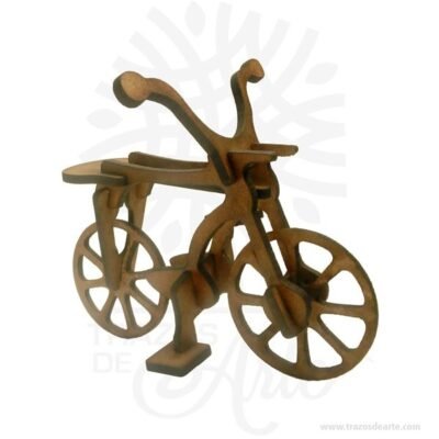 Bicicleta en madera MDF Pack X 3 unidades