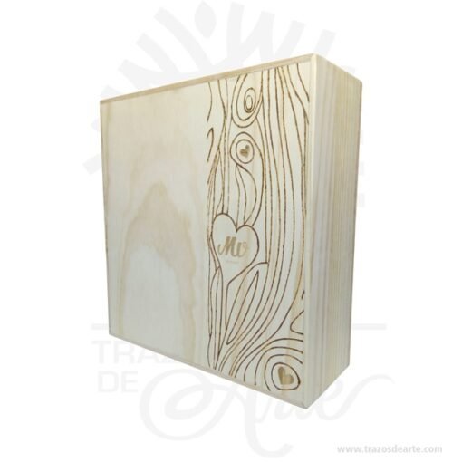 Caja de madera para 3 botellas de vino