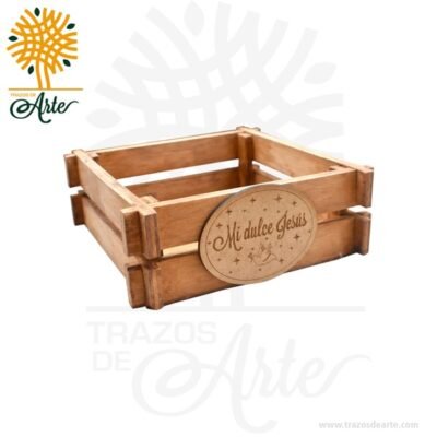 Caja Canasta en Madera Personalizada