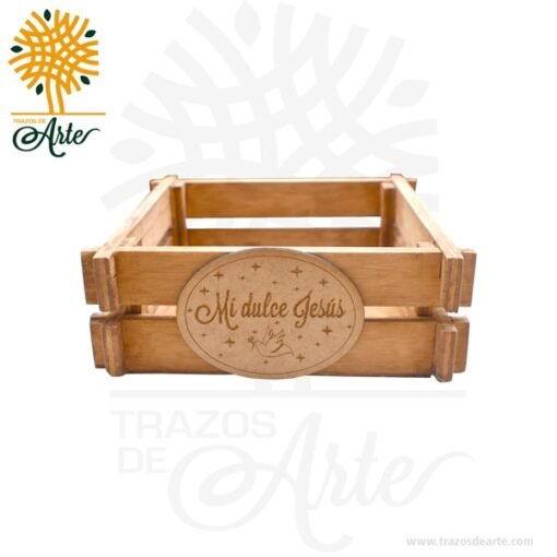 Caja Canasta en Madera Personalizada