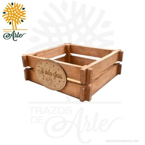 Caja Canasta en Madera Personalizada