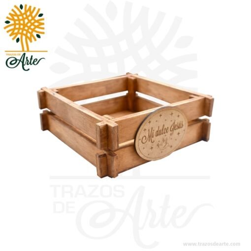 Caja Canasta en Madera Personalizada