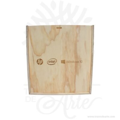 Caja para vino y dos copas