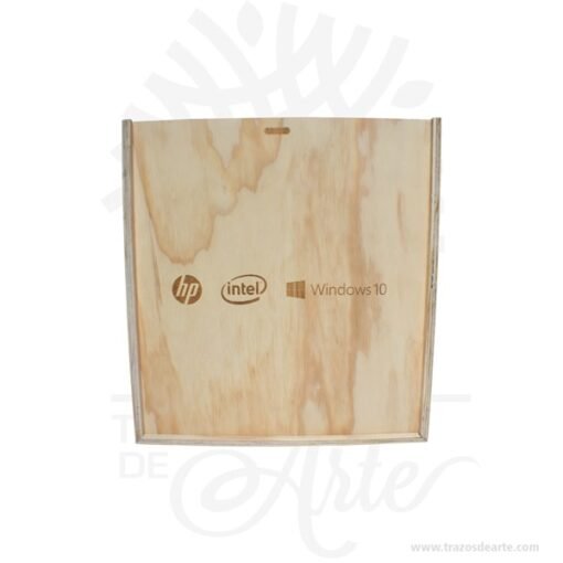 Caja para vino y dos copas