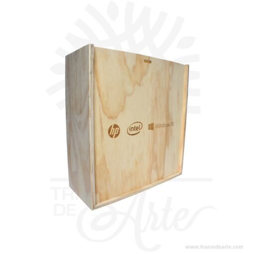 Caja para vino y dos copas