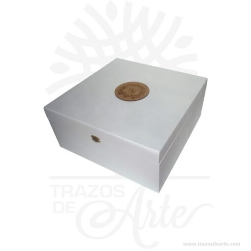Caja estuche de 34 x 34 x 15 cm en MDF para personalizar