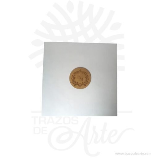 Caja estuche de 34 x 34 x 15 cm en MDF para personalizar