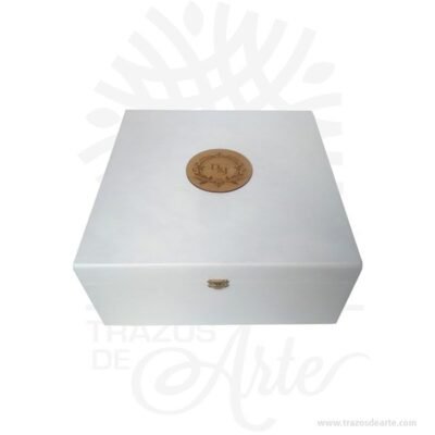 Caja estuche de 34 x 34 x 15 cm en MDF para personalizar