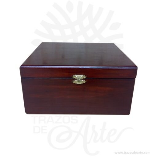 Caja elegante de madera de pino