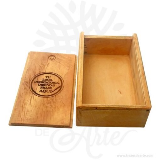 Caja estuche en madera 16 x 9,5 x 5 cm para personalizar