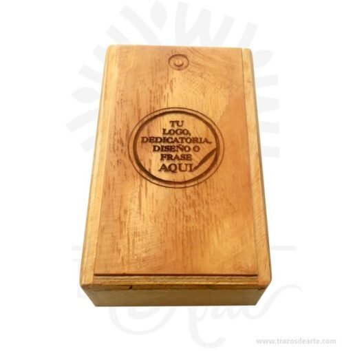 Caja estuche en madera 16 x 9,5 x 5 cm para personalizar