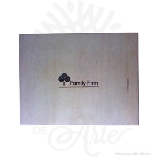 Caja estuche en madera con cierre de 35 x 27 x 8 cm  personalizada