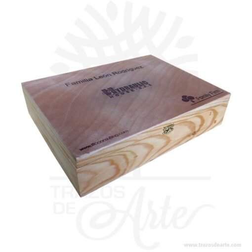Caja estuche con cierre de 35 x 27 x 8 cm