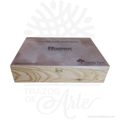 Caja estuche con cierre de 35 x 27 x 8 cm