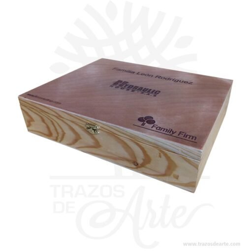 Caja estuche con cierre de 35 x 27 x 8 cm