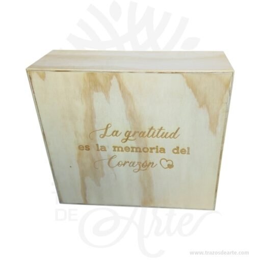 Caja para 3 botellas de vino para personalizar de 36 x 34,5 x 12 cm