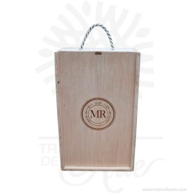 Caja madera para whisky 22 x 34 x 11 cm