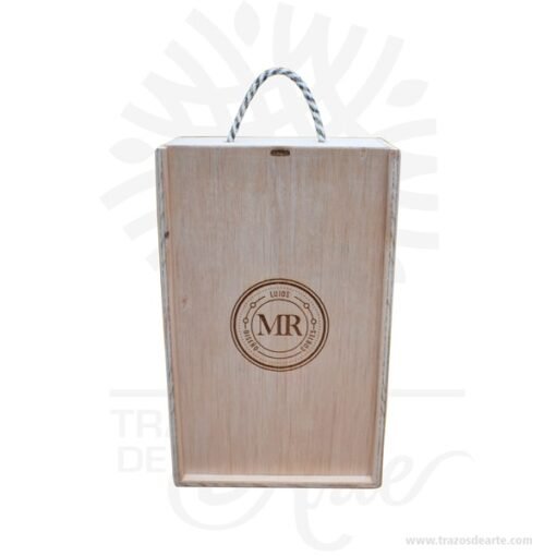 Caja madera para whisky 22 x 34 x 11 cm