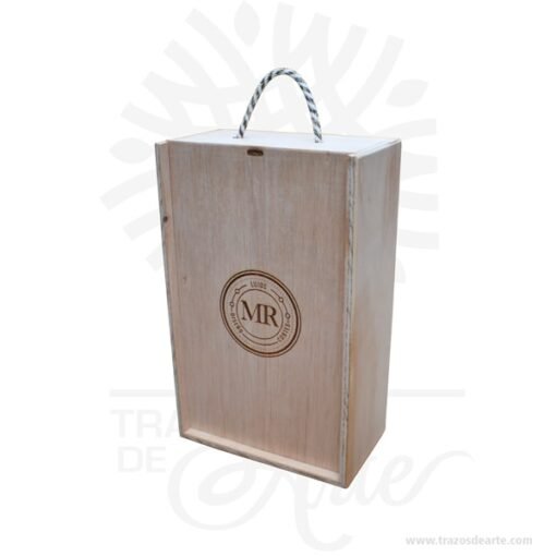 Caja madera para whisky 22 x 34 x 11 cm