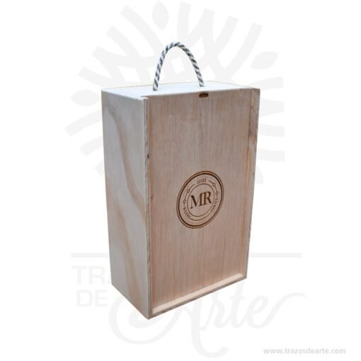 Caja madera para whisky 22 x 34 x 11 cm