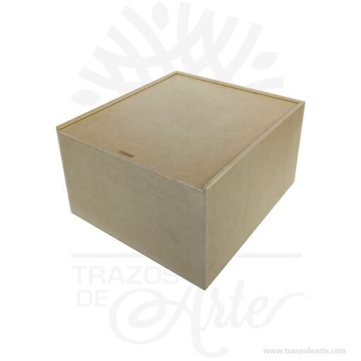 Caja en MDF de 27 x 24 x 15 cm para personalizar