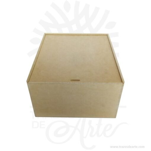 Caja en MDF de 27 x 24 x 15 cm para personalizar
