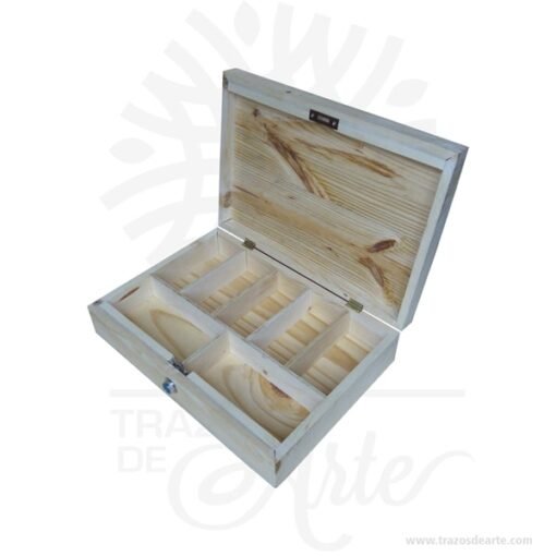 Caja seguridad para dinero en madera