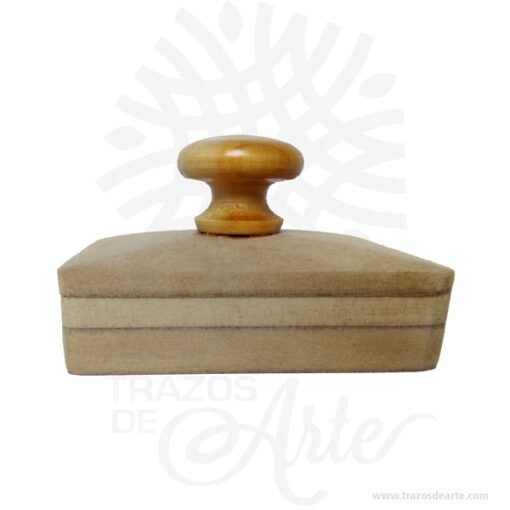 Caja para sellos en MDF de 13 x 16 x 9 cm en crudo