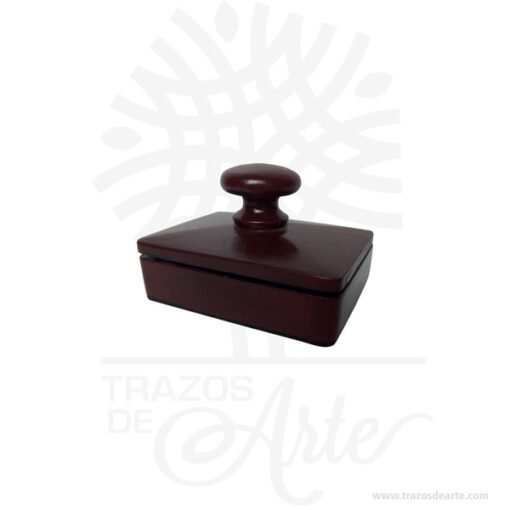 Caja para sellos en MDF de 13 x 16 x 9 cm