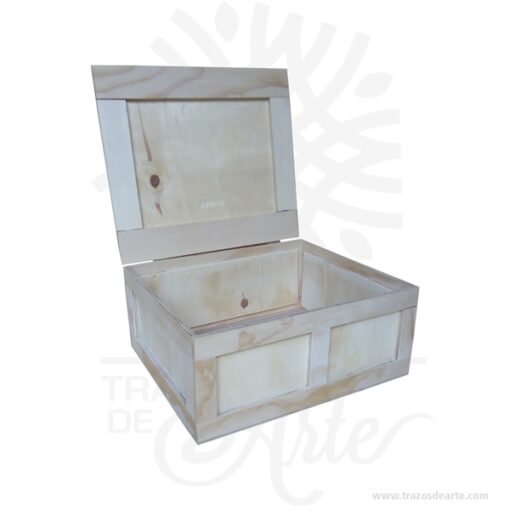 Caja en triplex de pino guacal clásico de 24 x 22 x 11