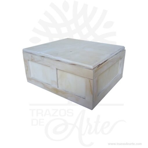 Caja en triplex de pino guacal clásico de 24 x 22 x 11